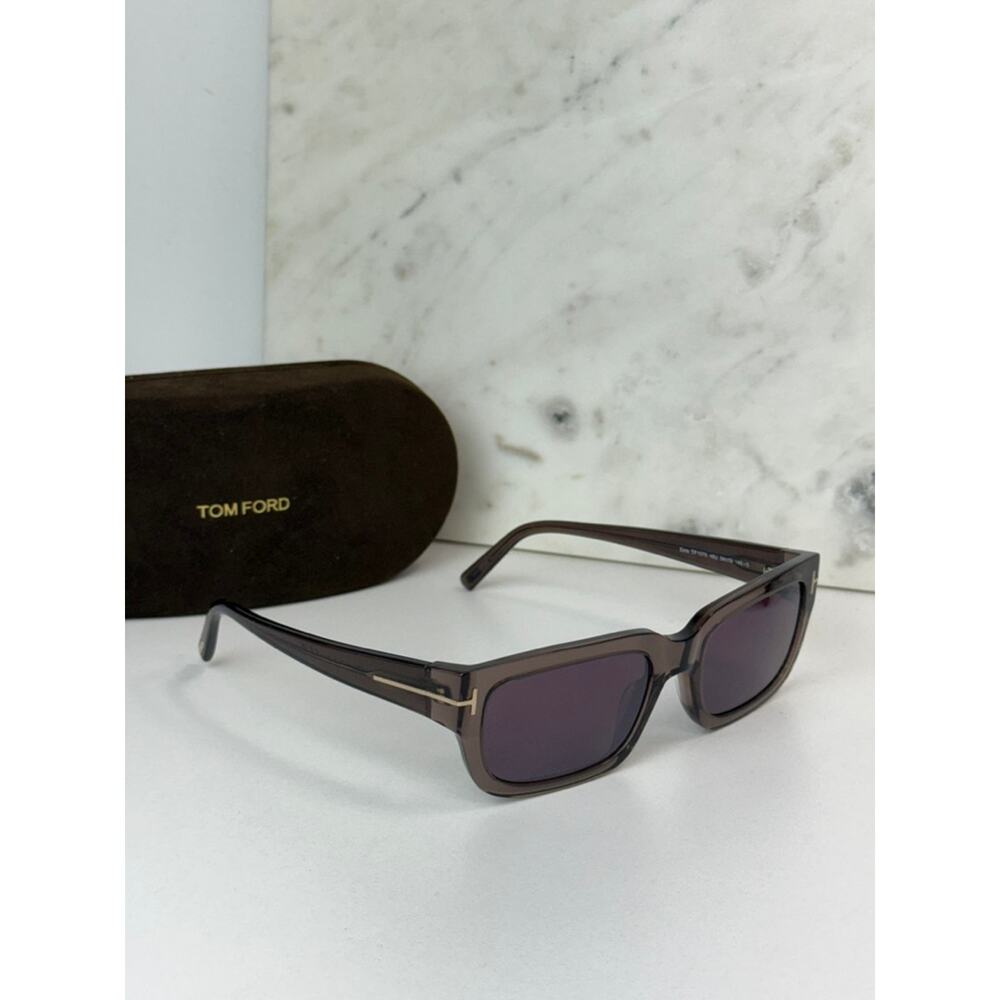NEW Tom Ford Ezra FT1075 Sunglasses in Light Brown - Picture 5 of 7